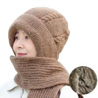 ราคา หมวกฤดูหนาว2อิน1พร้อมผ้าพันคอสำหรับผู้หญิงผ้าพันคอหมวกขนแกะกำมะหยี่เสื้อถักไหมพรมผ้ากำมะหยี่นุ่มหมวกถักทรง Beanie แฟชั่นสไตล์เกาหลีแบบเรียบง่าย (20698083272)