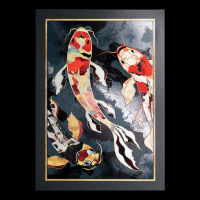 ราคา ญี่ปุ่นหยินหยางปลาภาพวาดสีน้ำมันผ้าใบผนังศิลปะโปสเตอร์และภาพพิมพ์ซามูไรรูปภาพสำหรับห้องนั่งเล่นตกแต่ง (20080219065)