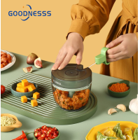 ราคา ที่หั่นผักเครื่องเตรียมอาหารแบบแมนนวลแบบเชือกดึงด้วยมือแบบพกพา Pemotong Bawang Bombai เครื่องบดกระเทียมสำหรับผักขิงผลไม้ถั่วฯลฯ (18111319878)