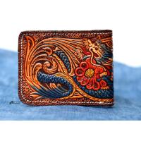 ราคา กระเป๋าสตางค์ตอกลายใบสั้น กระเป๋าใบสั้น กระเป๋าหนังแท้ งานคนไทย ส่งจากไทย (4011210575)