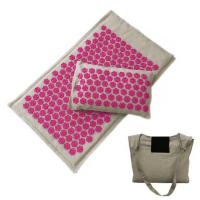 ราคา Nature Organic Linen Coconut Palm Massage Yoga Mat Sport Pillow Mat Lotus Spike Acupressure Mat Cushion Back Neck Pain Relief (20401237731)