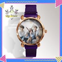 ราคา QIC Girl BTS Quartz Pointer Watch Magnet Button for BTS Fans Campus Casual (20918330850)