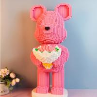 ราคา hyjuyju69Des6ign Small particle assembly large 55cm violent bear building blocks girl toy puzzle difficult drawer Elizabeth (20488343305)