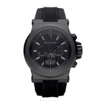 ราคา พร้อมสต็อก Michael Kors โครโนกราฟสีน้ำเงินเข้มซิลิโคนผู้ชายนาฬิกา MK8295 MK8184 45mm Chronograph นาฬิกาสปอร์ตควอตซ์ (17821187429)