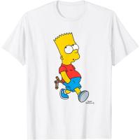 ราคา Hot เสื้อยืดผ้าฝ้ายพรีเมี่ยม เสื้อยืด พิมพ์ลาย The Simpsons Bart Simpson (20058899212)