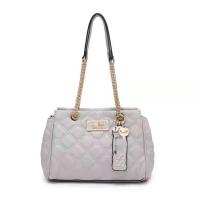 ราคา 2023 NEW for GS Guess Home Texture Womens Bag European and American Fashion Checker Bag Solid Handheld Versatile One Shoulder Oblique Straddle Chain Bag (20050823712)