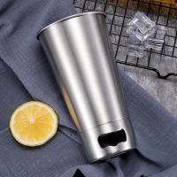 ราคา แก้วกาแฟพร้อมที่เปิดขวด500มล ถ้วยเบียร์สแตนเลส304เครื่องดื่มเย็นสำหรับเดินทางกระบอกน้ำถ้วยเบียร์ประกอบกับเบียร์แก้วเบียร์สุดสร้างสรรค์จาก NRhome (19657545370)