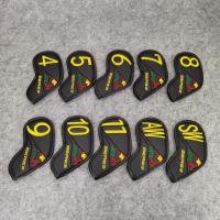 ราคา Golf iron set hippopotamus club set red polo club protective cover honma iron set cap set a variety of numbers (19636928553)