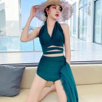 ราคา Y HE ชุดว่ายน ้าผญ Swimsuit ชุดว่ายน้ำ ไตล์เกาหลี ชุดว่ายน้ำทูพีซส ชุดว่ายน้ำแฟชั่น พร้อมกระโปรง ชุดเที่ยวทะเล บิกินี่ 2021ใหม่ (17194915654)
