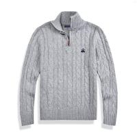 ราคา Brooksbrothers Brooks Brothers Mens Classic Wool Sweater Stand Collar Twist New Zipper Sweater (20801009256)