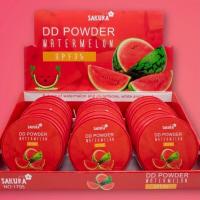 ราคา แป้งพัฟ แป้งไม่ผสมรองพื้น แป้งดีดีแตงโม SPF35 Sakura DD Powder Watermelon แป้งพัฟ แป้งอัดแข็ง (19562471317)