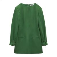 ราคา UR ZARA COS คอกลมเข้ารูปยาวปานกลางสำหรับผู้หญิงอายุ8725707ใหม่ฤดูใบไม้ร่วงชุดเดรสทรงตรง (19667571532)