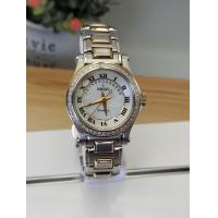 ราคา นาฬิกา SEIKO Premier QUARTZ เลขโรมัน หน้าปัดสีขาวมุก ล้อมเพชรแท้ รับประกัน (17807631304)