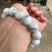 ราคา 13JD MS สร้อยข้อมือหยกแท้ หยก Moss in snow 13 มิล โดยประมาณ กำไล ข้อมือ หยกพม่า 2 สี กินบ่เซี่ยง มีกิน มีใช้ ไม่ขัดสน (20451553178)