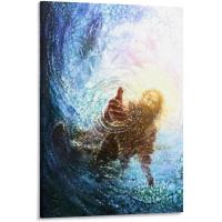 ราคา โปสเตอร์พระเยซูคริสต์พระคัมภีร์ไบเบิลห้องนอนภาพวาดศิลปะการตกแต่งผนังโปสเตอร์ภาพเขียนภาพศิลปะห้องรับแขกห้องนอนโปสเตอร์ลายพิมพ์ผนังศิลปะภาพวาดบนผืนผ้าของขวัญตกแต่งบ้านโปสเตอร์ตกแต่ง Xinch (20359701066)