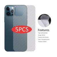 ราคา 5PCS ฟิล์มกันรอยหลังมือถือ ฟิล์มหลังใส ลายเคฟล่า สำหรับ iPhone 14 Pro Max 13 Pro Max 12 11 X XR XS Max 7 8 Plus 6 6s (18900366001)