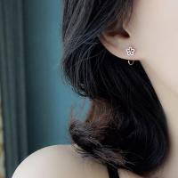 ราคา แพ้ง่ายใส่ได้ ต่างหูห่วง แบบเกี่ยว ต่างหูเงินแท้ (18146209917)