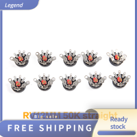 ราคา Lowest price Legend 10ชิ้น เซ็ต STRAIGHT ANGLE Radio Potentiometer RV12MM B103 B10K B503 B50K Power Amplifier Volume Potentiometer พร้อม SWITCH (20638560282)