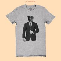 ราคา การออกแบบเดิมเสื้อยืดลาย พิทบูล ใส่สูท เสื้อยืดตลกๆ เสื้อยืดคนรักหมา เสื้อยืดคนรักพิทบูล ไซส์ (20497278531)
