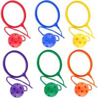 ราคา ในสต็อก KOMBIUDA 6ชิ้นห่วงบอลนอกของเล่นกรีฑาโรงเรียนอุปกรณ์สนามเด็กเล่นออกกำลังกายบอลเกมข้อเท้าบอลของเล่นกีฬาของเล่นกระโดดขาข้ามบอลของเล่นที่จะหมุนข้ามบอลกระพริบพลาสติก (21038612489)