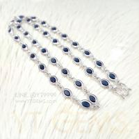 ราคา สร้อยคอไพลิน สร้อยคอ เงินแท้ พลอยไพลิน CZ 24 นิ้ว YTG 11640 YTGEMS (21205050538)