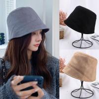 ราคา FashionLily หมวกทรงถังใส่ได้ทั้งชายหญิงหมวกชาวประมงหนังกลับเทียมขนาด56 58ซม (12235146384)