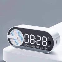 ราคา นาฬิกาปลุกดิจิทัล หน้าจอ LED บลูทูธ 5 0 รองรับการ์ด TF วิทยุ FM ลําโพง HIFI กล่องดนตรี (21143443097)