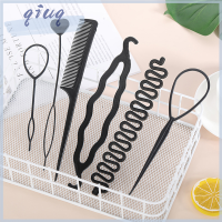 ราคา qiuq COD 6ชิ้น เซ็ตทรงผม braiding Tools Pull Through hair Needle hair Disk hair comb (20961883300)