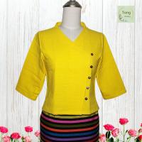 ราคา เสื้อล้านนา เสื้อผ้าไทยผญ เสื้อผ้าฝ้าย เสื้อใส่กับผ้าถุง เสื้อพื้นเมือง ผ้าไทย เสื้อผ้าไทย ชุดพื้นเมือง ผ้าฝ้าย เสื้อกุหลาบ (19470946665)