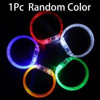 ราคา 1ไฟ PC แบบ LED ขึ้นกำไลเรืองแสงในกำไลสีเข้มกำไลข้อมือแท่งเรืองแสง LED เรืองแสงนีออนสร้อย Led (21024417595)