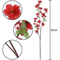 ราคา 1Pc Spring Peach Blossom Cherry Plum Bouquet Branch Silk FlowerArtificial Flowers Fake Flower for Wedding Home Office Party Table Decoration (19227749951)