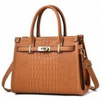 ราคา Fashion Crocodile Pattern Pu Leather Women Bags Shoulder Crossbody Ladies Hand Bag Custom Private Label Handbag (19228533139)