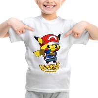 ราคา เสื้อยืดแขนสั้นสำหรับเด็กเสื้อลายโปเกมอนใส่ได้ทั้งเด็กผู้ชายและเด็กผู้หญิงเสื้อยืดเล่นเกม (14395029322)