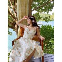 ราคา ชุดเซ็ตเสื้อ กระโปรงสีขาวลายดอกทิวลิป สไตล์ตะวันตกร่วมสมัย (20563967561)