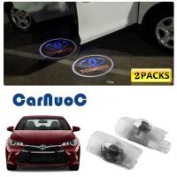 ราคา ไฟสำหรับโตโยต้าประตูรถมีไฟโลโก้ติดประตูรถจำนวน2ชิ้น Avalon Camry เรือลาดตระเวนที่ดินที่ราบสูง Prius Sequoia Tundra Venza (21023500820)