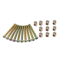 ราคา Hex Socket Head Cap Screws Bolts Furniture Bolt with Threaded M 6 x 55 MM Barrel Nuts Cross Dowel Slotted Furniture Nut for Beds Crib Chairs (11038461655)