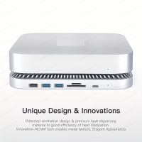 ราคา USB C Hub With Hard Drive Enclosure For Mac Mini M1 Type C Docking Station With SATA SSD HDD Slot Dual USB 3 0 2 0 Port TF SD Card Readers For Mac Mini 2018 2020 (20512935057)