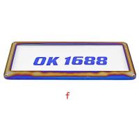 ราคา กรอบป้ายทะเบียน ไทเทเนียม 1คู่ หน้า หลัง งานสแตนเลสแท้ ใส่ได้กับรถทุกรุ่น มีอุปกรณ์ครบชุด (19923093308)