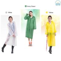 ราคา Sunny Waterproof EVA Raincoat Reusable Outdoor Camping Travel Hooded Rain Coat Poncho for Men Women (16547267100)