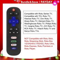 ราคา รีโมทคอนโทรลสากล1คู่ใช้สำหรับ roku สำหรับ TCL hisense onn sharp Philips jvc rca hitachi satia element ตัวควบคุมทีวี (21170281072)