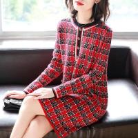 ราคา Issey Miyake 2023 New ชุดเดรสความยาวปานกลางสำหรับผู้หญิงชุดเดรสสไตล์ฝรั่งเศสลายสก๊อตวินเทจแบบใหม่สำหรับฤดูใบไม้ผลิสำหรับ (20303629275)