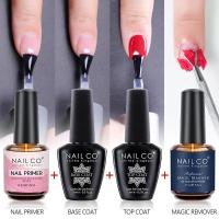 ราคา NAILCO 15ml Gel 4pcs Set Nail Primer Top Coat Polish Base Coat Magic Remover UV Nail Lakiery Esmalte LED Nails Art Design Vernis (20872244927)