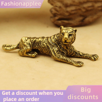 ราคา Fashionapplee รูปปั้นทองเหลืองรูปเสือ3D รูปแกะสลักโลหะขนาดเล็กรูปสัตว์ตกแต่งบ้าน (21120227337)