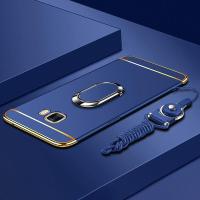 ราคา LANLIN สำหรับ Samsung Galaxy C7 Samsung Galaxy C7 Pro เคสโทรศัพท์3 In 1ป้องกันรอยขีดข่วนกันกระแทกฝาครอบ Electroplate กรอบเคลือบพื้นผิวปลอกจับที่ดีเยี่ยมสำหรับเคส Samsung C7พร้อมที่วางขาตั้งและสตริงฟรี