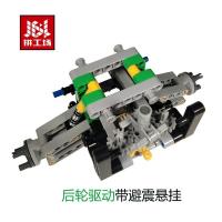 ราคา Compatible with Lego small particle technology building blocks front wheel steering rear wheel differential MOC model childrens educational toys (16685424854)