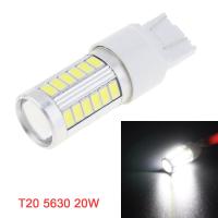 ราคา T20 5630 20W 33SMD หลอดไฟ LED สีขาวรถสำรองสำรองไฟโคมไฟ (15147067174)