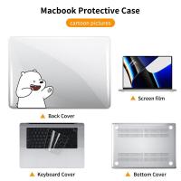 ราคา Laptop Case For MacBook Air pro13 16 Pro 13 3 Air 13 6 2022 M2 A2681 A2338 Cover Cartoon Transparent Protective Shell M1 Chip Pro 14 16 15 Inch Notebook Cover 2021 Case (15847523550)
