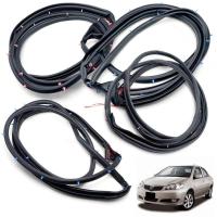 ราคา Set 4 Door Rubber Weatherstrip Seal For Toyota Vios NCP42 Sedan 2003 2006 (17437960182)