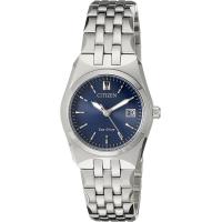 ราคา Citizen Eco Drive Corso Quartz Womens Watch Stainless Steel Classic Silver Tone Model EW2290 54L (18186432688)