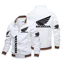 ราคา Honda Mens Jacket new Honda Car Wing Print Trend er Jacket Harajuku Baseball Uniform Men Motorcycle Biker Jacket Coats (14135893443)